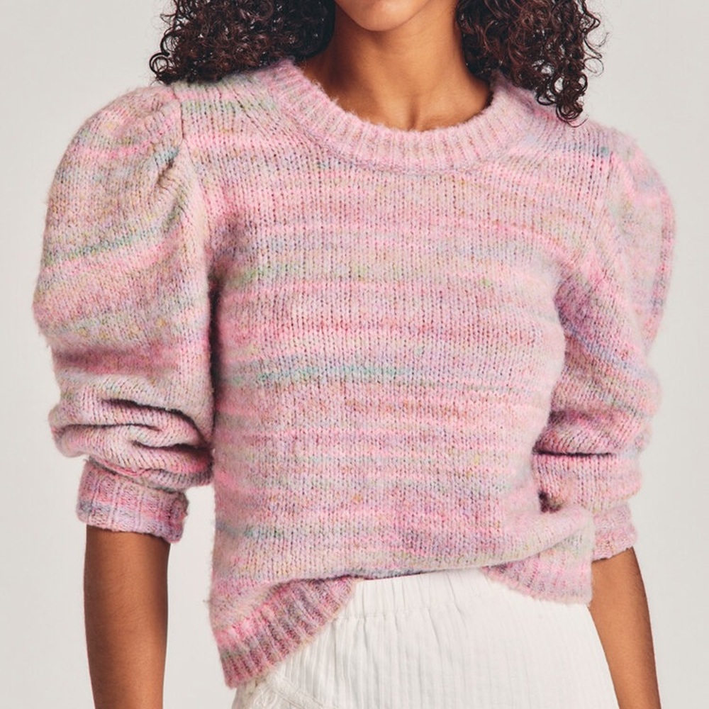 LoveShackFancy Aquarius Pullover Sweater, Sz M